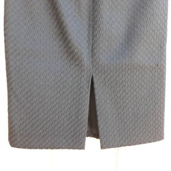 Costume National Italian Wool Honeycomb Textured A-line‎ Skirt Black Sz 4 - Picture 9 of 11